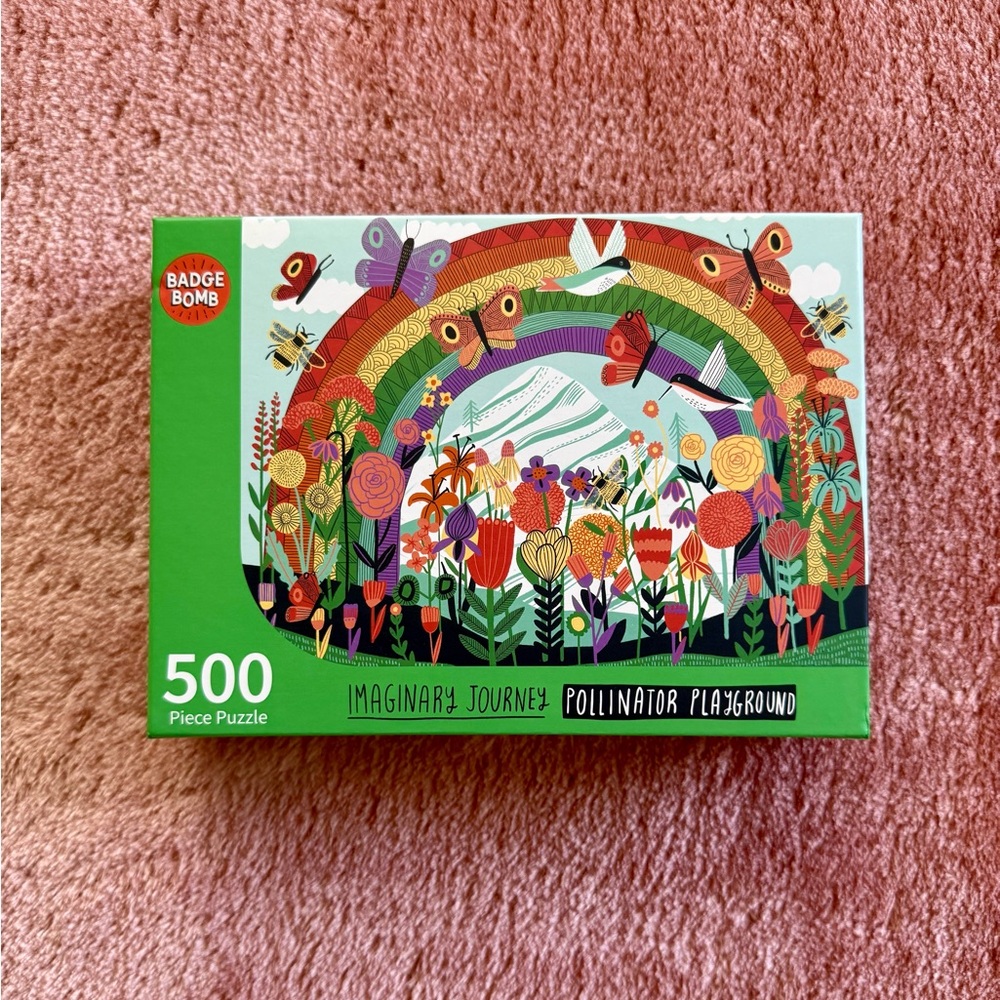 Badge Bomb Imaginary Journey Pollinator Playground 500 piece puzzle